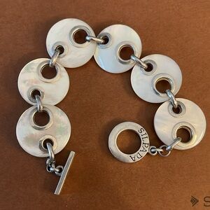 B1694 Retired Silpada Mother of Pearl Bracelet